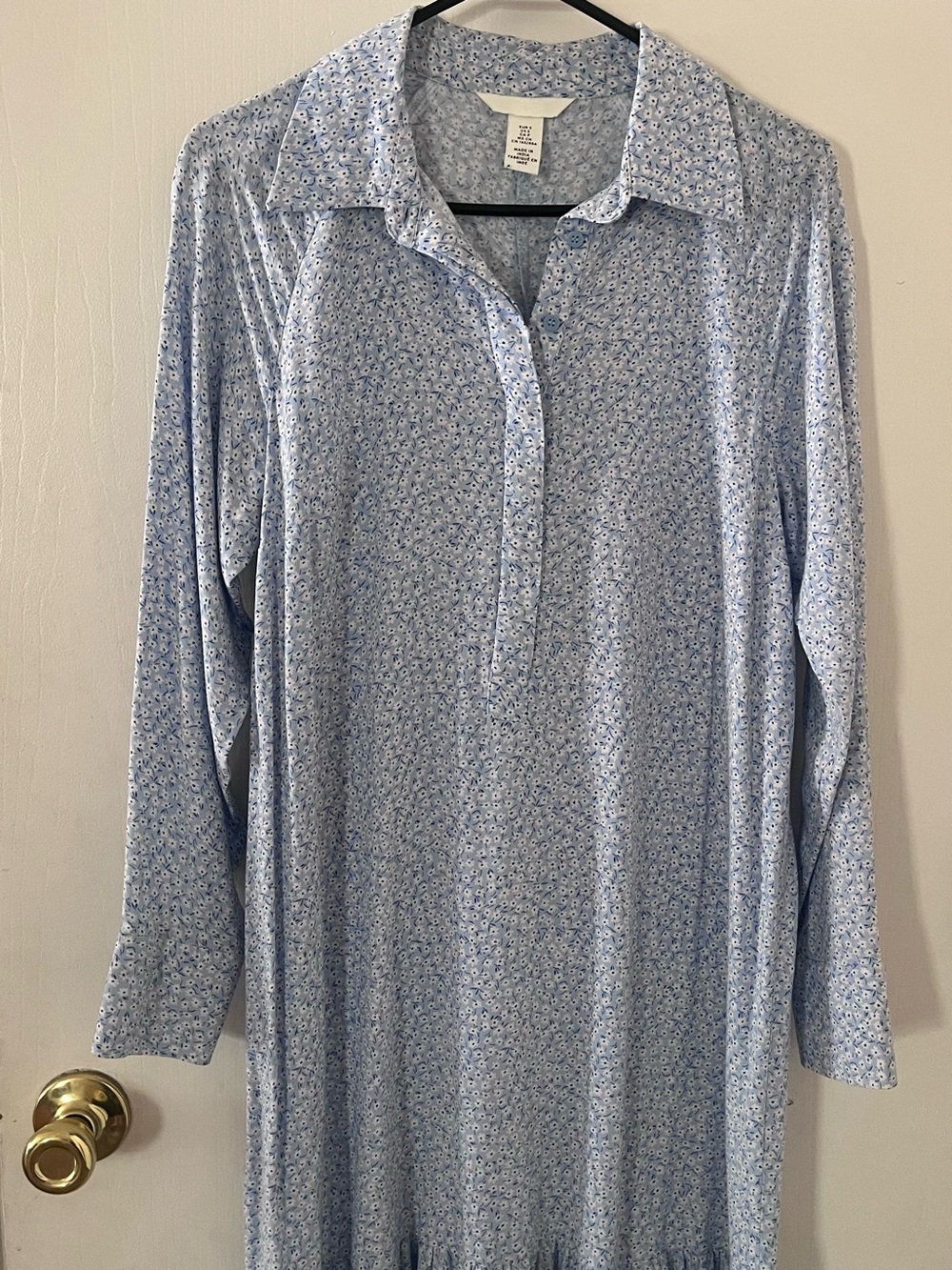 H&M Light Blue Floral Maxi Dress